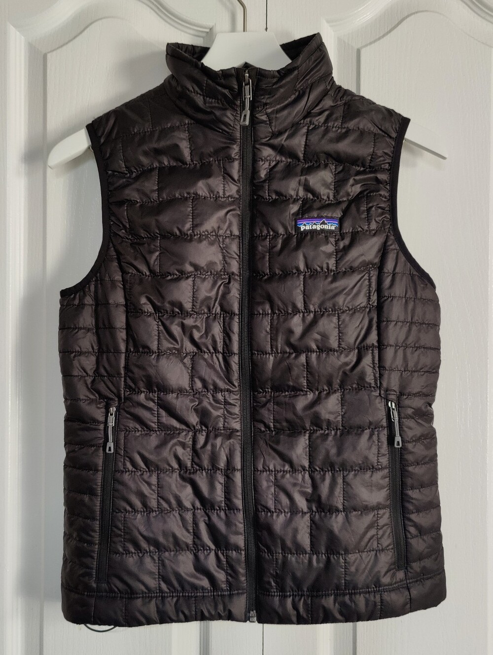 Patagonia Nano Puff Womens Small Black Packable Insulated Puffer Vest PrimaLoft